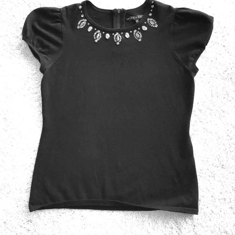 Women’s short sleeve dressy sweater